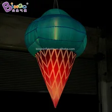 1,5 метров высота надувной подвесной светодиодный светильник для мороженого на заказ рекламный десерт освещение игрушка для продвижения