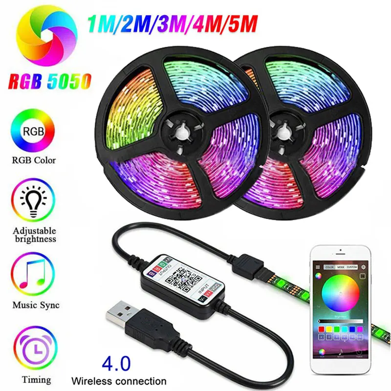 RGB-ленсветильник светодиодная с поддержкой Bluetooth и дистанционным управлением 5 м |