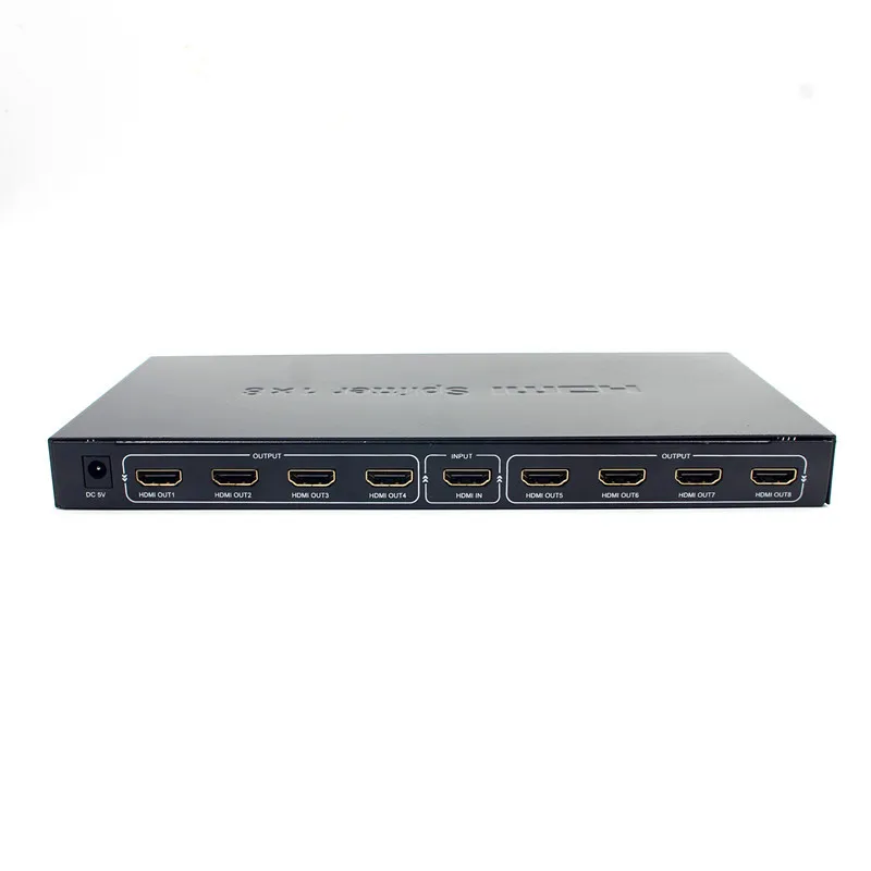 Горячая 8 портов 1 в 8 выход 1x8 HDMI сплиттер аудио видео 1080P для HD HDTV 3D DVD EU штекер