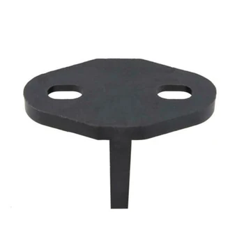 

Black Sliding Door Barn Hardware Bolts Bottom Floor Guide T Shape Adjustable New