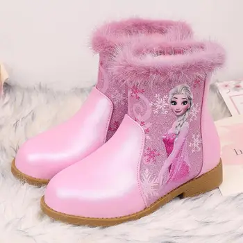 

Kids Cartoon Frozen Boots Autumn Winter New Girls Princess Boots Girls Fashion Elsa Children Shoes