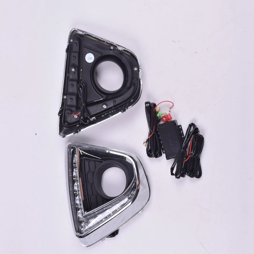 Для Mazda CX-5 CX 5 CX5 2012 2013 Водонепроницаемый светодиодный DRL 12 В Светодиодный дневной ходовой светильник с желтым поворотным сигналом