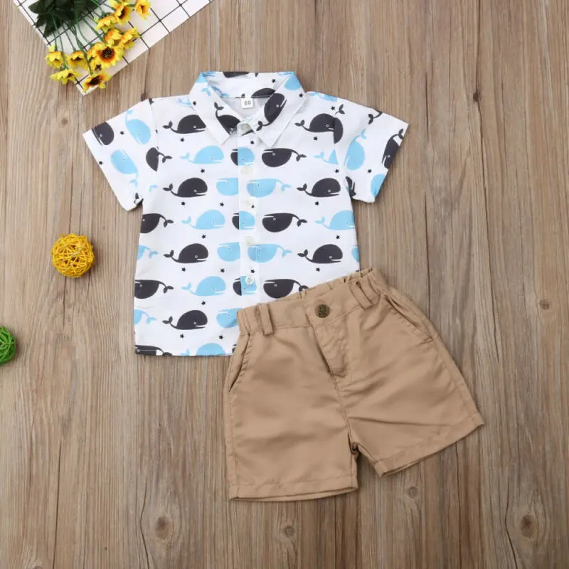 Комплект одежды для маленьких мальчиков; летняя одежда из хлопка для мальчиков; детская одежда с рисунком; Спортивный костюм для мальчиков; Детские комплекты