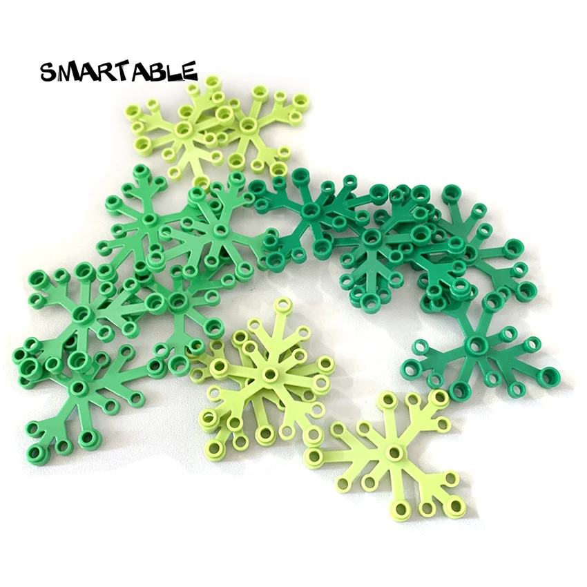 Smartable Boccole Pianta Grande Foglia 6X5 Blocchi Moc Parti Giocattoli Per Bambini Compatibile Marca Principale 2417/21318 Giocattoli 90 Pz/Lotto