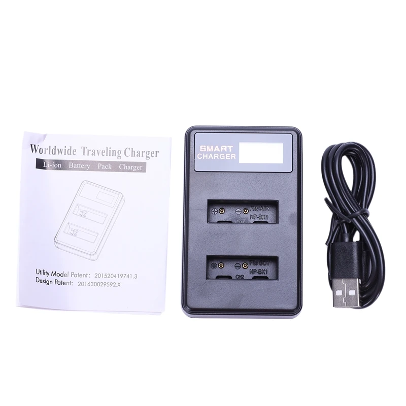 Замена Np-Bx1 зарядное устройство для камеры Usb двойной слот зарядное устройство с ЖК-дисплеем для Np-Bx1/M8 и Cyber-Shot Dsc-Rx100, Dsc-Rx1