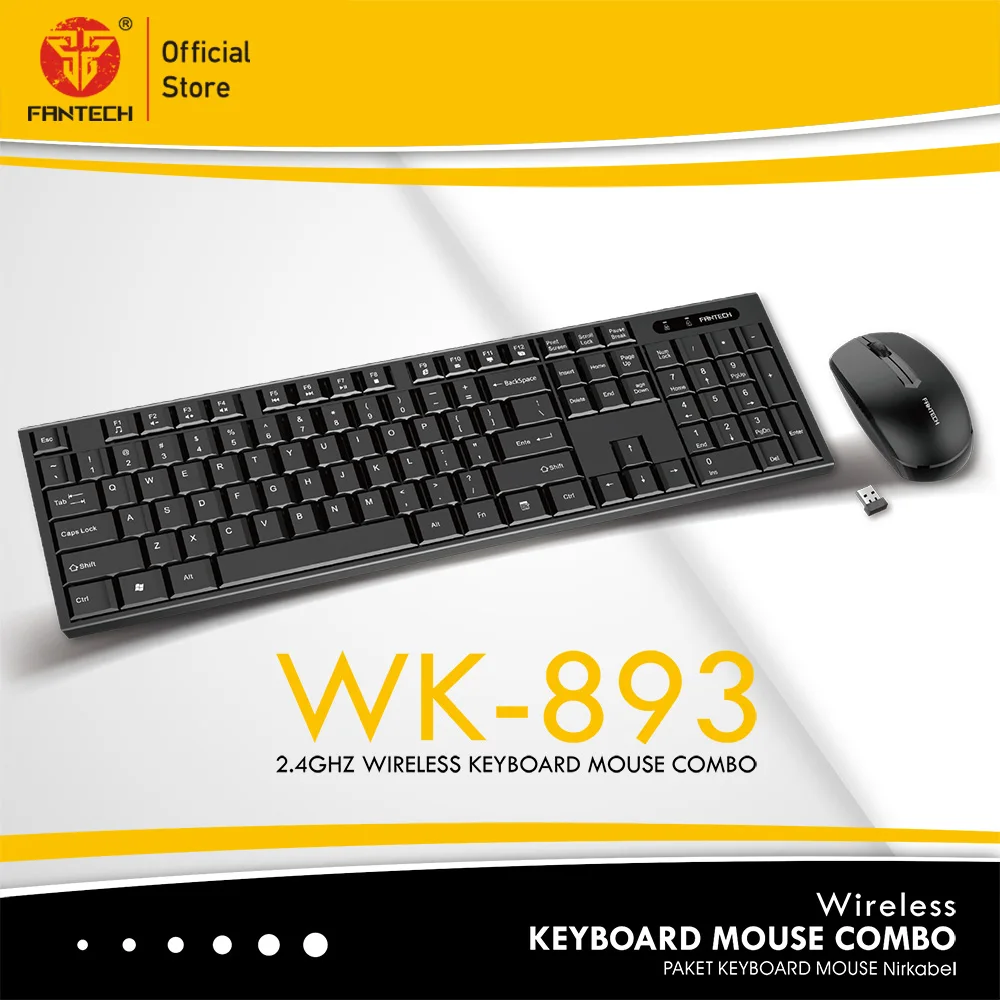 Fantech WK-893 Wireless Keyboard Mouse Combo 4 Fantech WK-893 Wireless Keyboard Mouse Combo 4