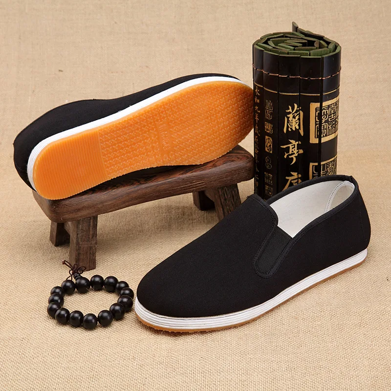 

Yi hui Beijing's Traditional Spring And Summer Square Mouth Full Rubber Strong Cloth Soles Cloth Shoes Ventilation Comfort MEN'S