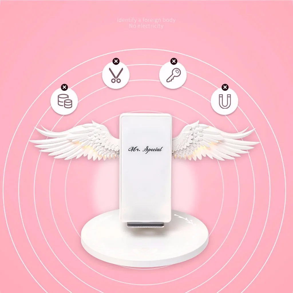 USB быстрое зарядное устройство Крылья Ангела Беспроводное зарядное устройство подставка Док-станция QI Быстрая зарядка Беспроводная Полезная подставка Беспроводная Charging-L1017