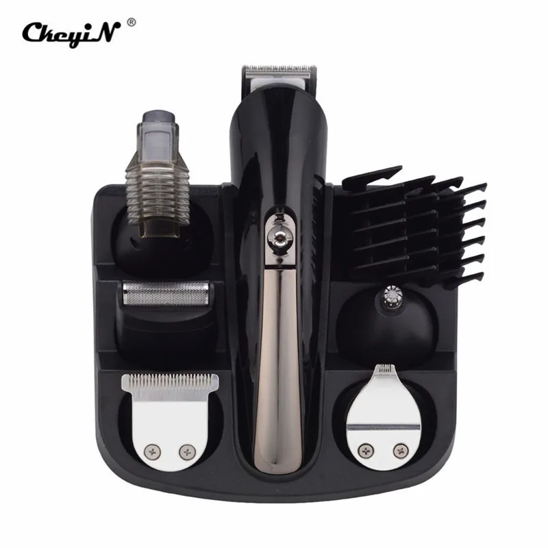 

6 in 1 Hair Trimmer Beard Haircut Nose Ear Hair Remover Eyebrow Clipper Hair Razor Precision Cutting Machine Barber Men Shaver