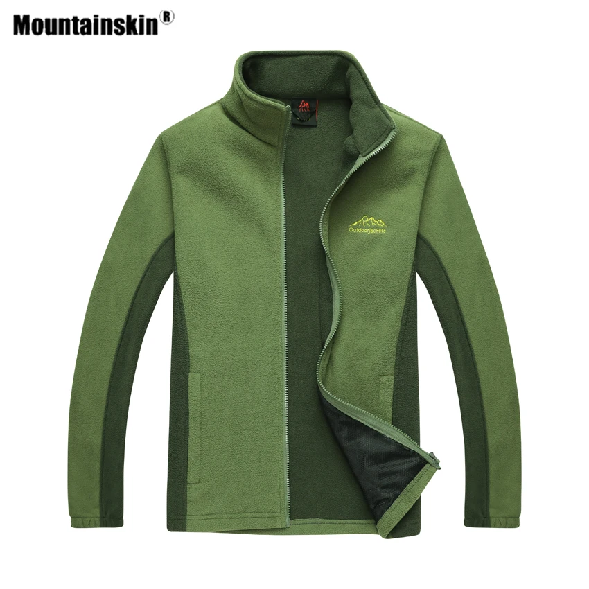Mountainskin Men Women's Hiking Fleece Jacket Outdoor Sport Man Breathable Windbreaker Climbing Camping Trekking Male Coat VA588