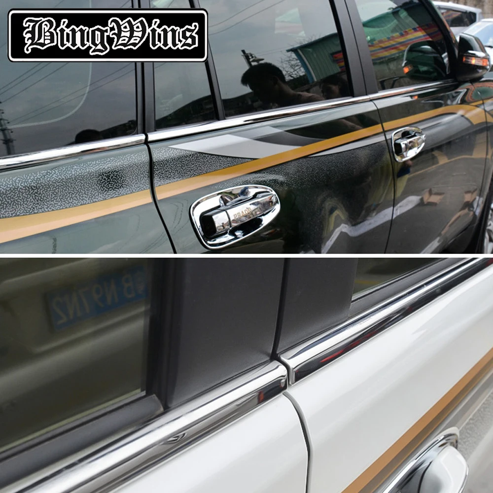 Автомобильный Стайлинг для Toyota Prado 2010- Land Cruiser обшивка окна автомобиля внешние аксессуары отделка из нержавеющей стали