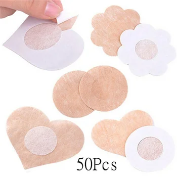 

10/50pcs Women's Invisible Breast Lift Tape Overlays on Bra Nipple Covers Breast Petal Flower Sticker Bra for Women Nipple Cover