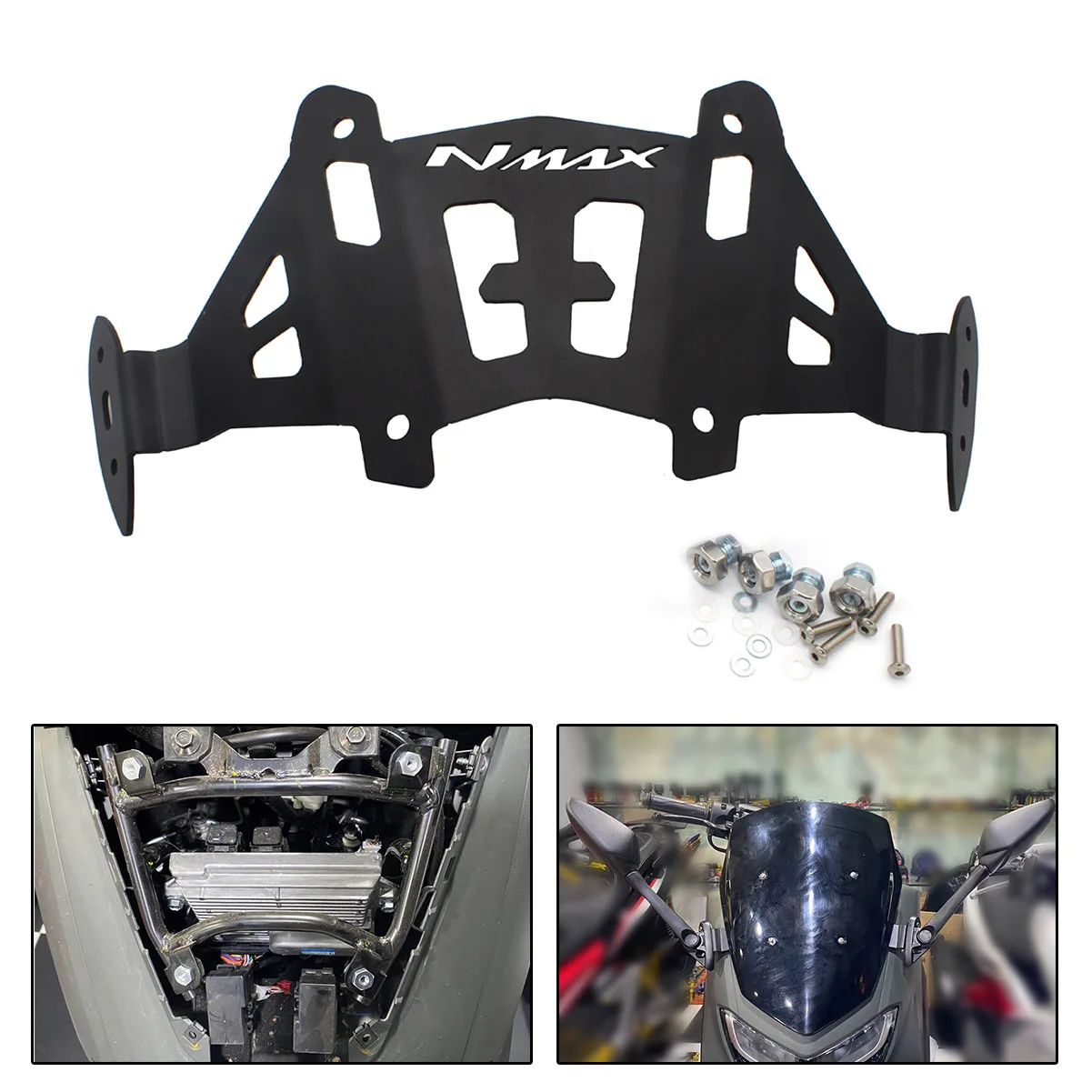 Зеркало заднего вида SEMSPEED для мотоцикла кронштейн Yamaha N MAX155 2020 125 150|Накладки и
