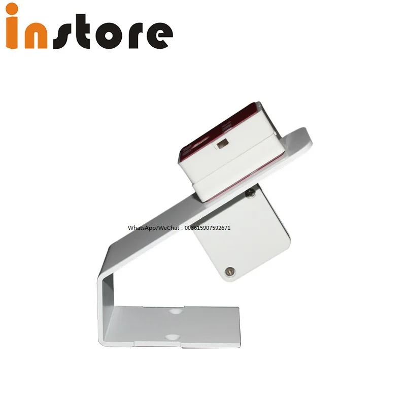 (10 pcs/Lot ) mechanical retractable securit display stand with pull box steel cord for mobile phone anti theft