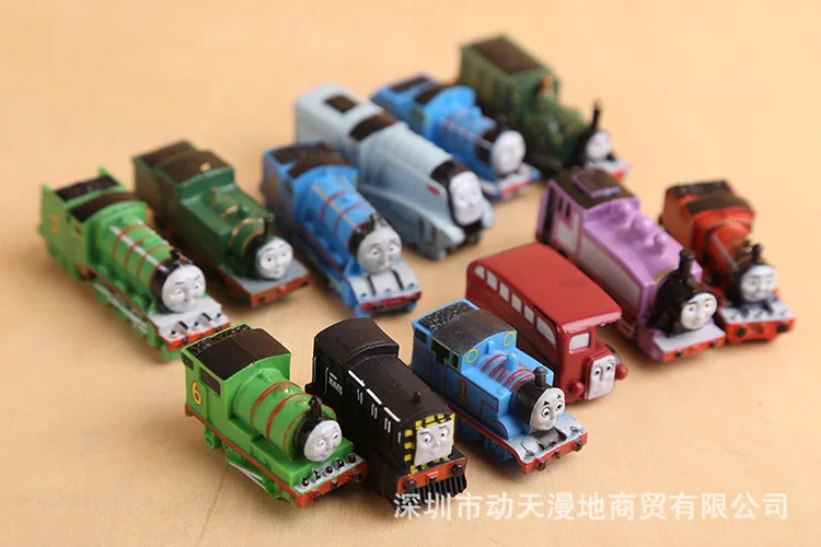 TOMY Thomas мини поезд 12 шт. фигурка героя кукла украшение игрушка торта|Игровые