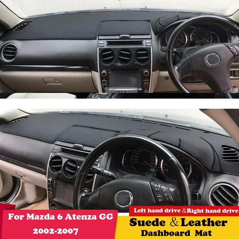 Кожаный коврик для приборной панели Mazda 6 2002 2003-2007 GG Atenza Wagon Солнцезащитный ковер