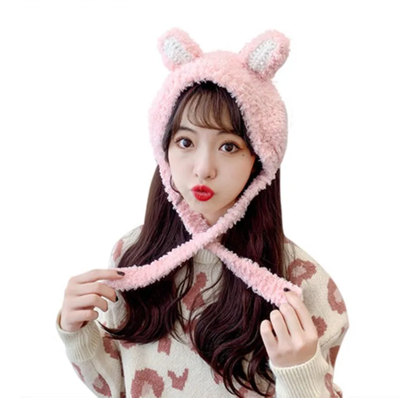 

New knitted wool hat, sweet and lovely head cover in autumn and winter