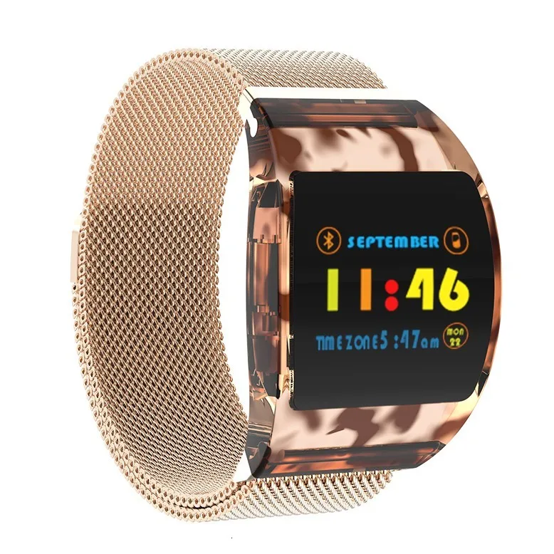 steel Gold P63 Смарт-часы для мужчин и женщин спортивные часы Montre Homme фитнес-часы монитор сердечного ритма браслет трекер часы для Android Ios - Цвет: steel Gold