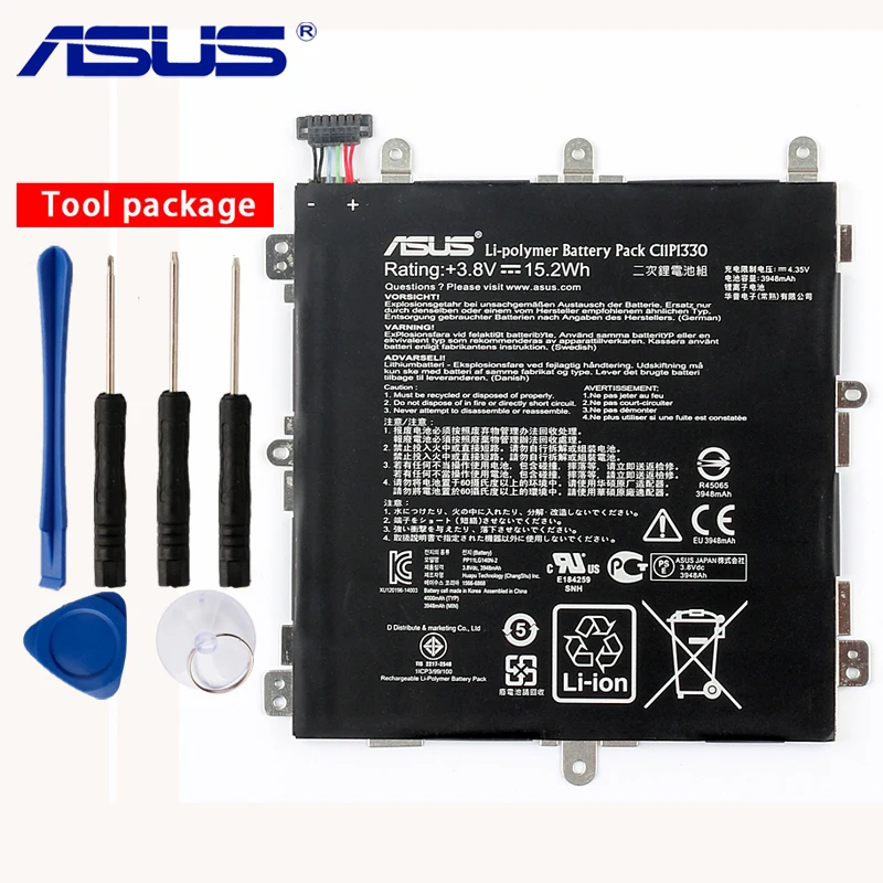 

Orignal ASUS C11P1330 Battery For ASUS MeMO Pad 8 ME581CL K01H K015 ME8150C 3948mAh with tool
