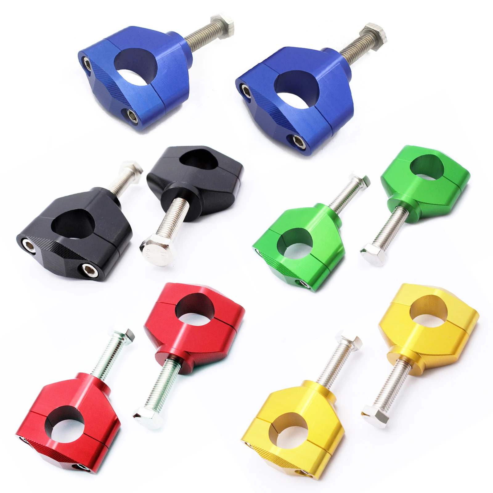 

Handlebar Risers 28MM Fat Handle Bar Mounts Clamp For Honda CR125 CR250 00-07 Kawasaki Suzuki RMZ250 04-06 Motorcycle Aluminum
