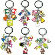 Игра связанные продукты Супер Марио кукла брелок для ключей Марио Bros Металл 5 кулон Маленькие ювелирные изделия