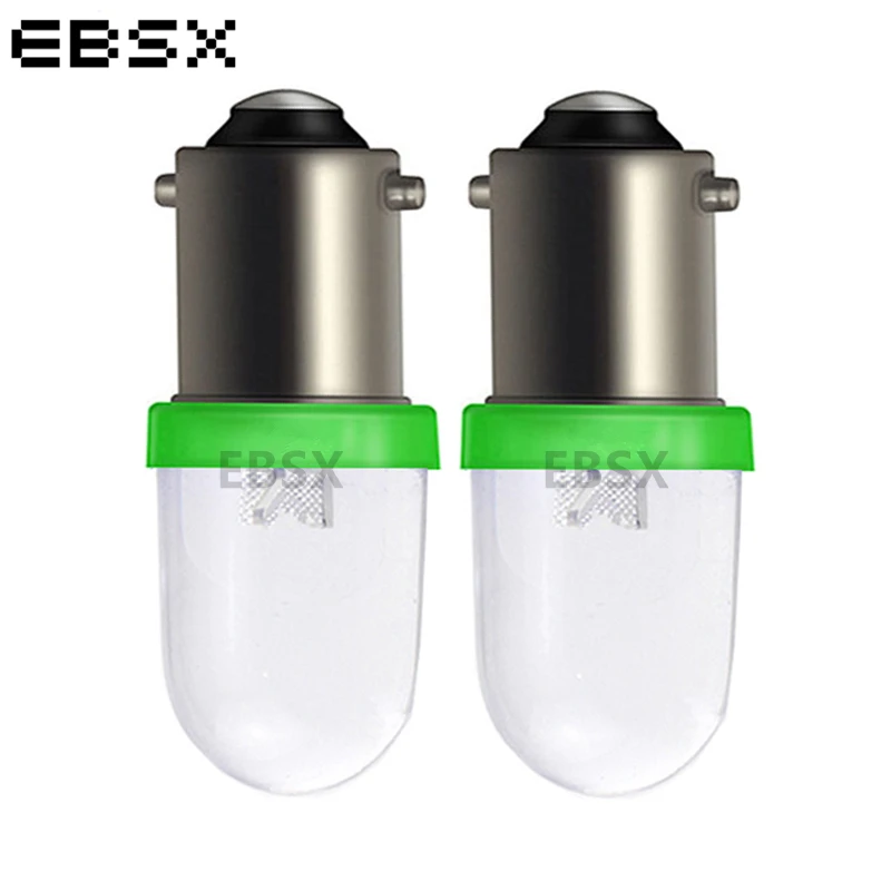 

EBSX 100 pcs BA9S T4W T11 LED Lights 1 SMD F8 Convex Lens Tail Light White Blue Red Amber Green DC 6V/6.3V Pinball Machine Light