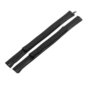 

Updated Heavy Duty Strong Adjustable Door Limiting Check Strap With Zipper Perfect For Jeep Wrangler Black Pack Of 2(Black)