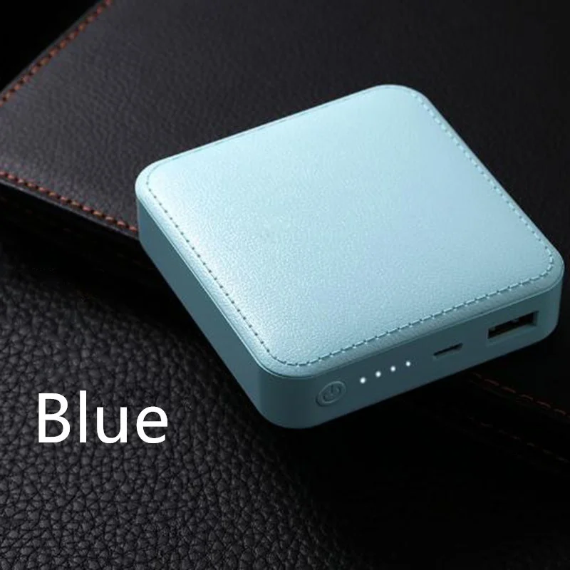 Mi ni портативное зарядное устройство powerbank 10000 мАч USB Мобильный телефон Внешняя батарея Быстрая зарядка для iphone xiaomi mi Внешняя батарея - Цвет: Синий