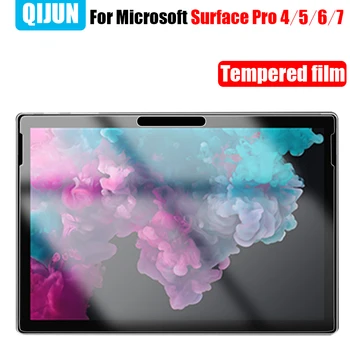 Tablet glass for Microsoft Surface Pro 4 5 6 7 2017 2018 2019 Tempered film screen protector hardening Scratch Proof Ultra Clear tanie i dobre opinie CN(Origin) 1 Pack Tempered Glass 10 8 For Microsoft Surface pro 4 5 6 7