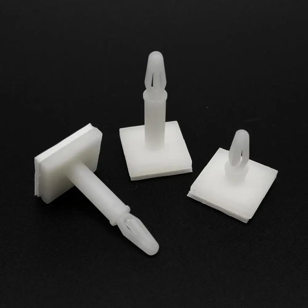 Rivets and Fasteners 50pc Nylon Plastic Standoff Spacer Bolt Stick Adhesive Glue Insert Lock Clip Fixed Support PCB Circuit Board 3mm Hole