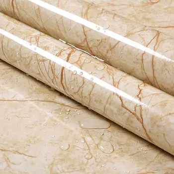 

Self Adhesive Wallpaper Marble Sticker Waterproof Resistant Kitchen Countertops Table Furniture Cupboard Wall Paper DIY Home Dec