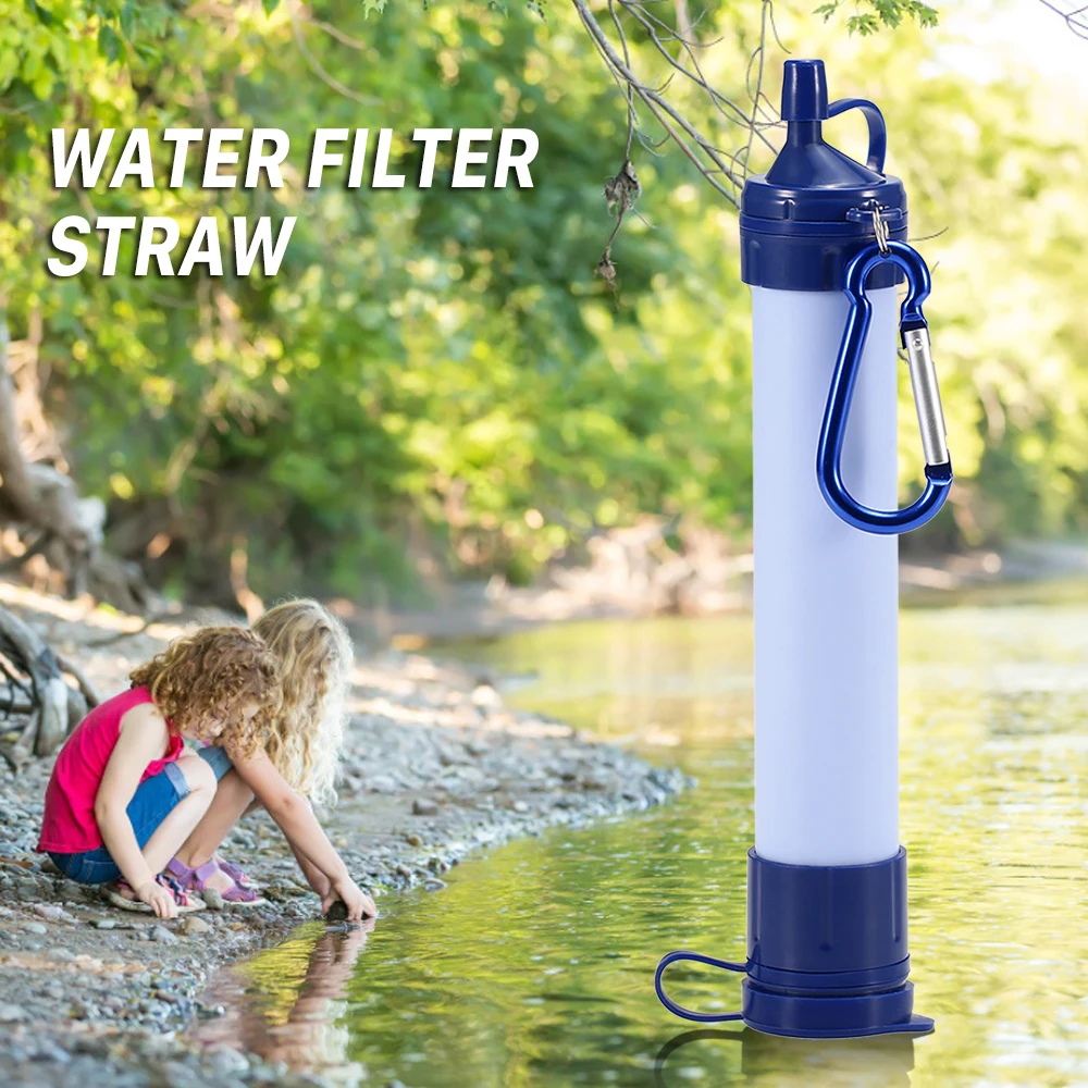 Water Filter Straw and Cleaning Kit Water Filtration System for Outdoor Survival Emergency Camping Hiking Traveling Water Filter Straw and Cleaning Kit Water Filtration System for Outdoor Survival Emergency Camping Hiking Traveling