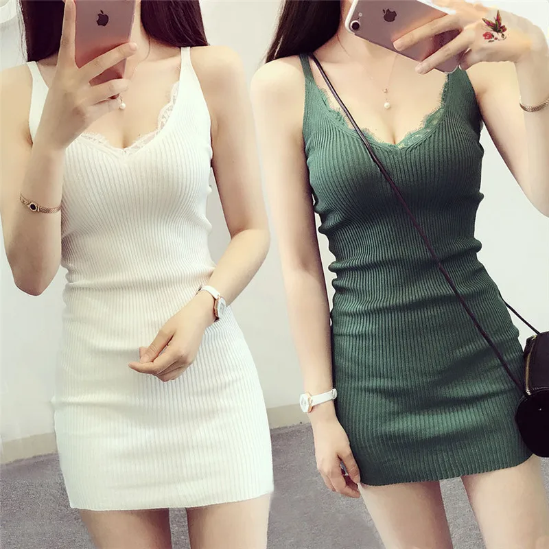 

Women T-Shirt Summer Casual Loose Short V Neck Short-sleeved Dress Black and White Striped Dresses Elegant Sheath Slim Dress