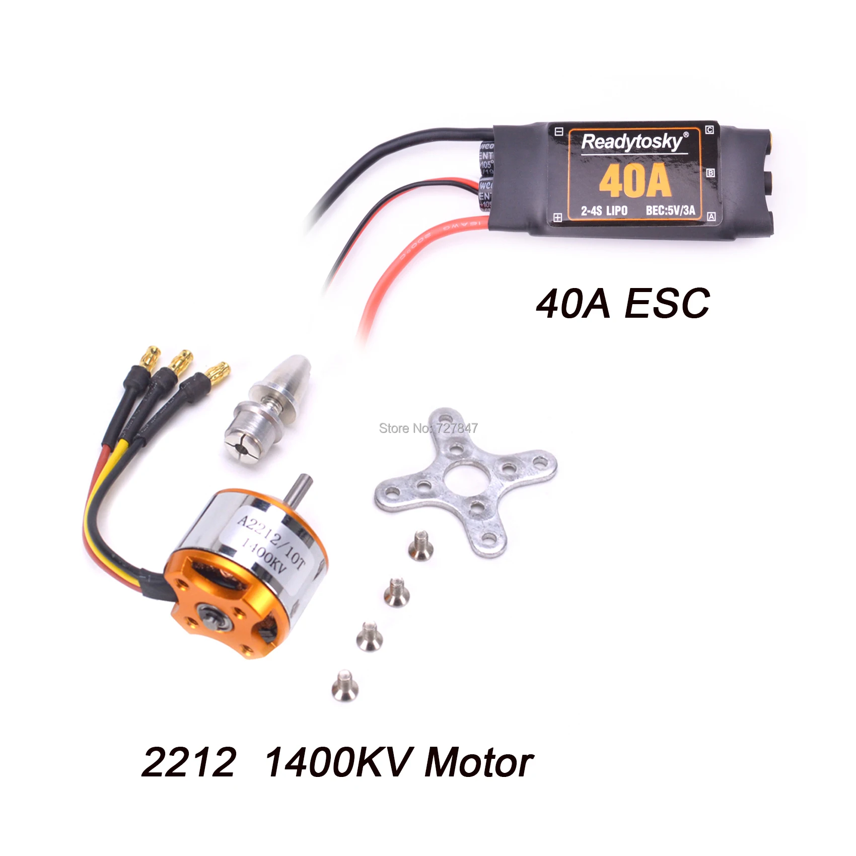 40A бесщеточный ESC A2212 2212 1400KV/2200KV мотор MG90S сервопривод металлическая передача цифровая 9g для RC фиксированное крыло самолет вертолет