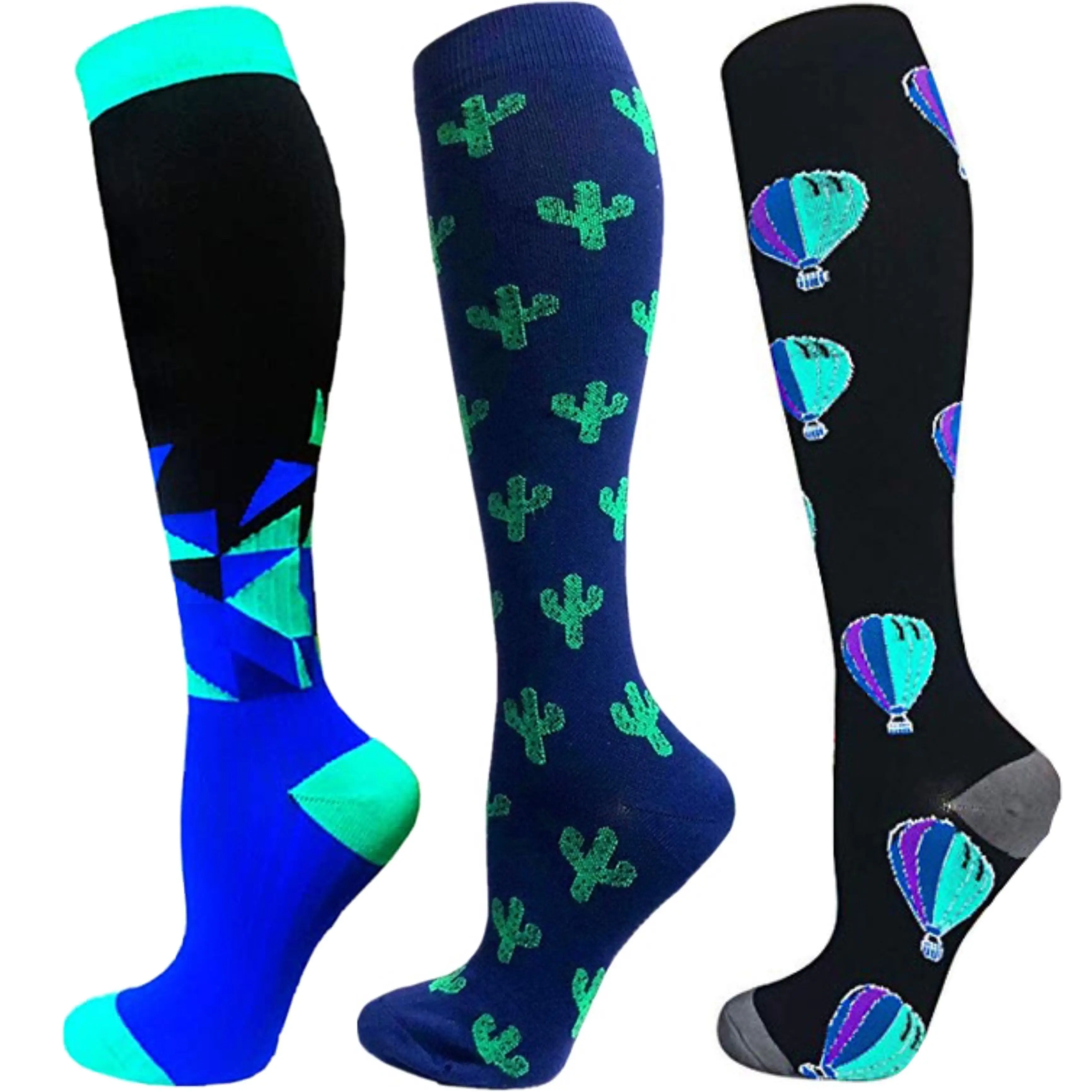 Compression Socks Hiking Travel Flight Socks Women Men Stockings 15-30mmhg Best Medical Nursing Running Fitness
