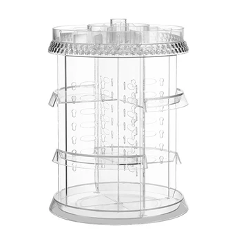 

4 Layer 360° Rotating Holder Large Cosmetic Storage Makeup Organizer Drawer Box