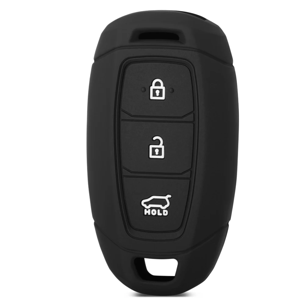 Silicone Car Remote Key Fob Case Cover For Hyundai i30 i35 i40 Kona Azera Elantra Solaris Grandeur Ig Accent Santa Fe