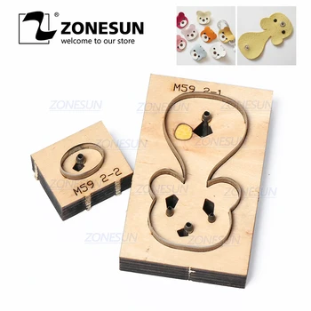 

ZONESUN Bear Customized Leather Cutting Die Leather Diy Craft Wire Earphone Collector Wooden Template Punch Cut Steel Rule Die