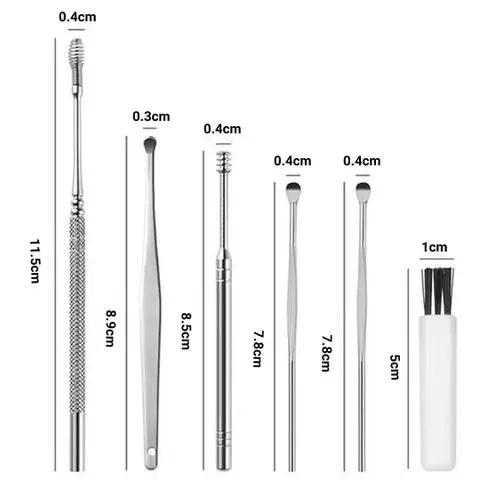 Customizable Ear Cleaning Kit 6 Pieces