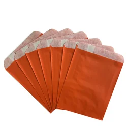 100 - Piece Multi - Color Biodegradable Gift and Treat Bags - 16x24cm (Orange)