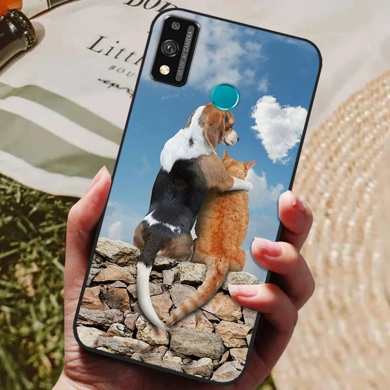 Wolf Cartoon Silicon Soft TPU Back Cover