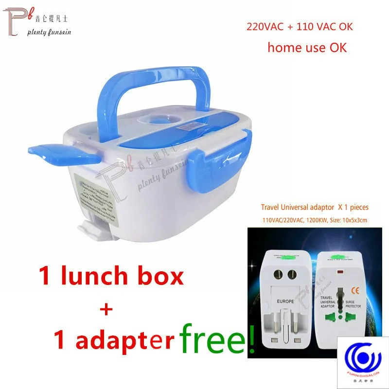 220&110VAC/12VDC cute 4 Buckles Cooking PTC Electric Heating Lunch Box Set Portable Food-Grade Container Warmer food thermal