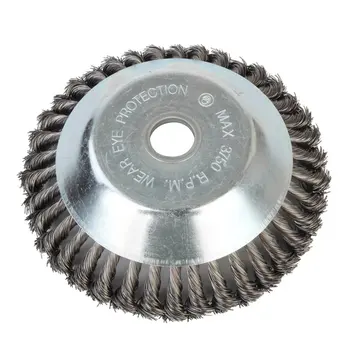 

Replacement Wheel Grout Steel Wire Grass Twisted Set Rotary Cutter Weed Brush Polishing Bowl Type Trimmer Practical