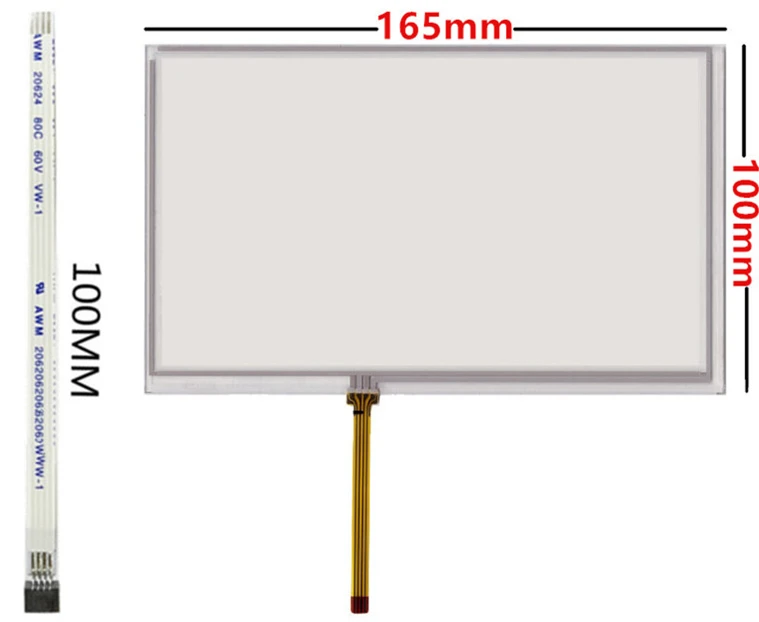 Universal Digitalizador Touch Screen Painel de Vidro para Carro Alta Compatibilidade At070tn90 Hsd070idw1 165 mm x 100 mm 7 - Imagem 4