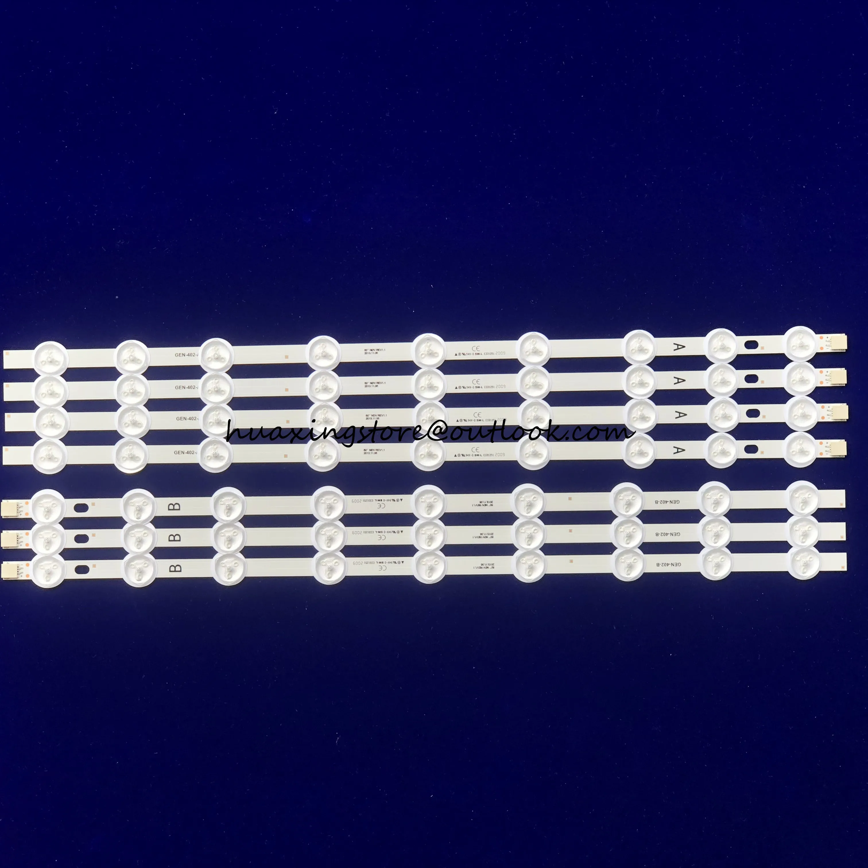 

LED Backlight Strip For 50HYT62U TX-50A300B 50FDI7724/10 VES500UNDL-2D-N01 VES500UNDC-2D-N01 50" NDV REV 1.1 A B-Type