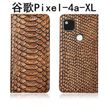

Natural leather mobile phone cases credit card slot holder for Google Pixel 4a XL case for Google Pixel 4a phone cover coque