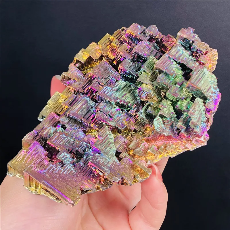 Seltener Regenbogen Titan Wismut Probe Mineral Edelstein Kristall 20  ZV ML 