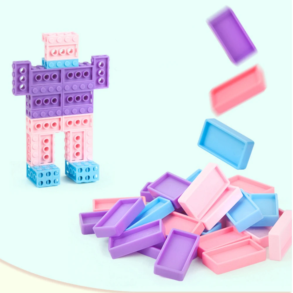 Blocos de Trem de Dominó de Colocação Conjunto de Blocos de Construção e Empilhamento Anos de Idade Presente para Crianças Plástico para 3-7 Automática Brinquedo Brinquedos Meninos Meninas Mod. 283762 13 High Quality Brinquedos e hobbies