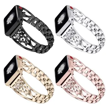 

Stainless Steel Strap for Apple Watch Band 38mm 42mm Metal Links Bracelet Smart Watch Strap for Apple Watch Series 1 2 3 4