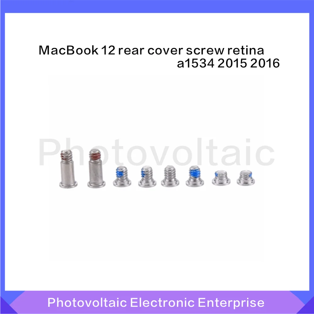 8 шт./компл. Нижняя задняя крышка чехол винты для MacBook 12 &quotRetina A1534 2015 2016 инструмент
